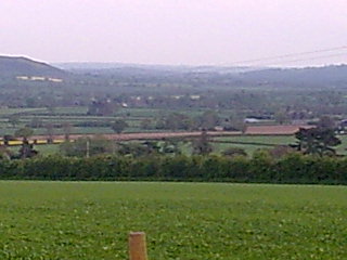 View from campsite towards Ludlow